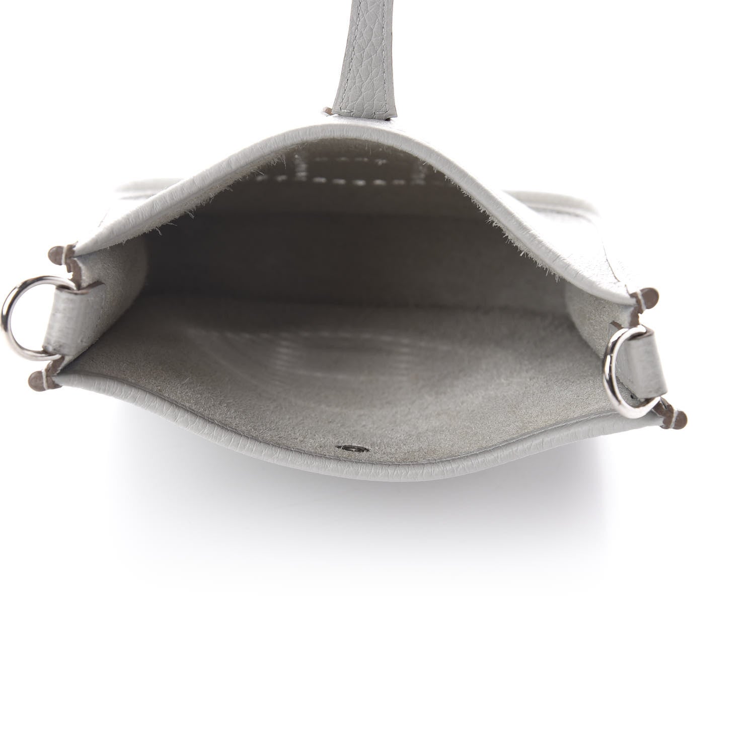 Hermes Taurillon Clemence Amazone Evelyne TPM Gris Perle Etain 5 of 9