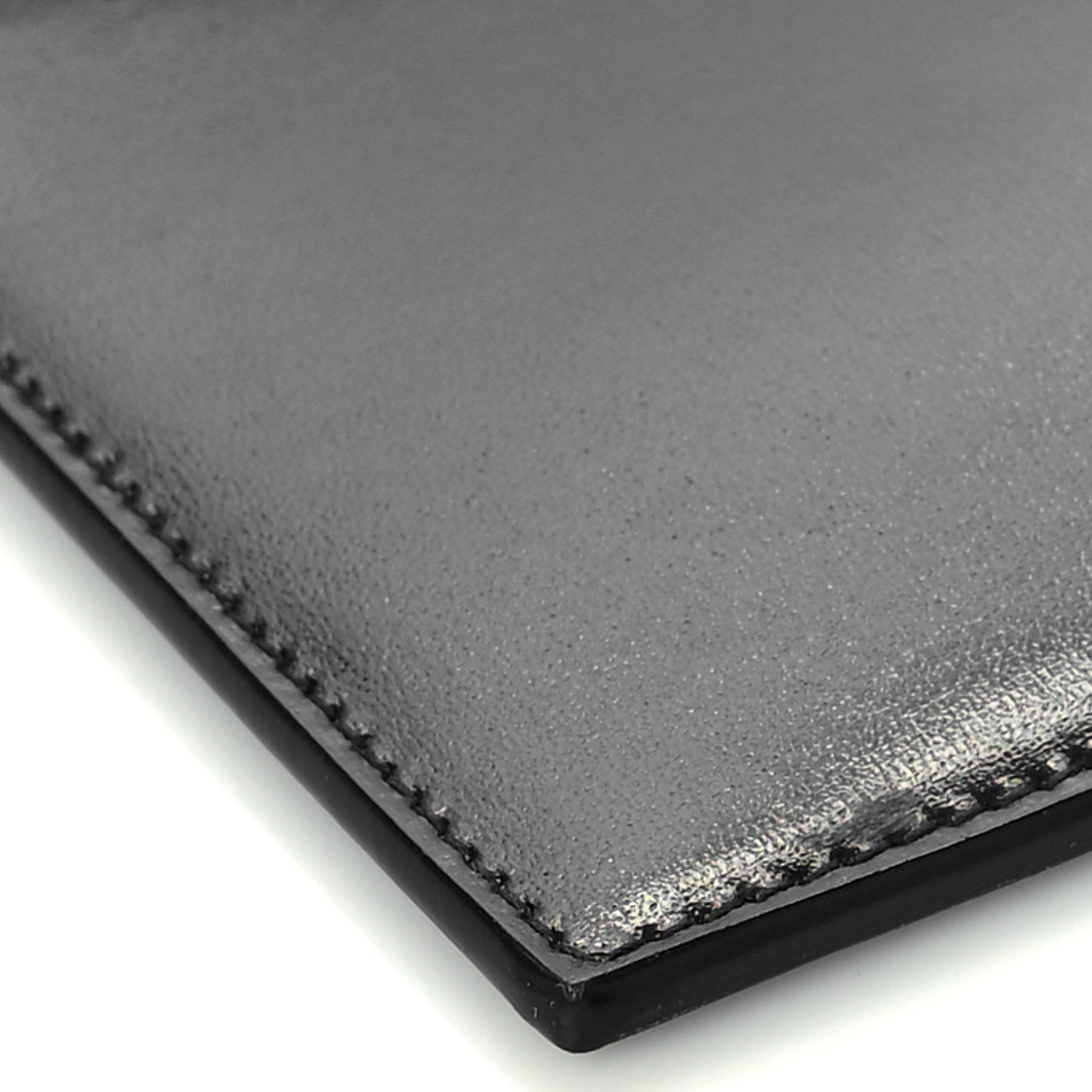 Saint Laurent Smooth Shiny Calfskin Monogram Uptown Pouch Black 8 of 9