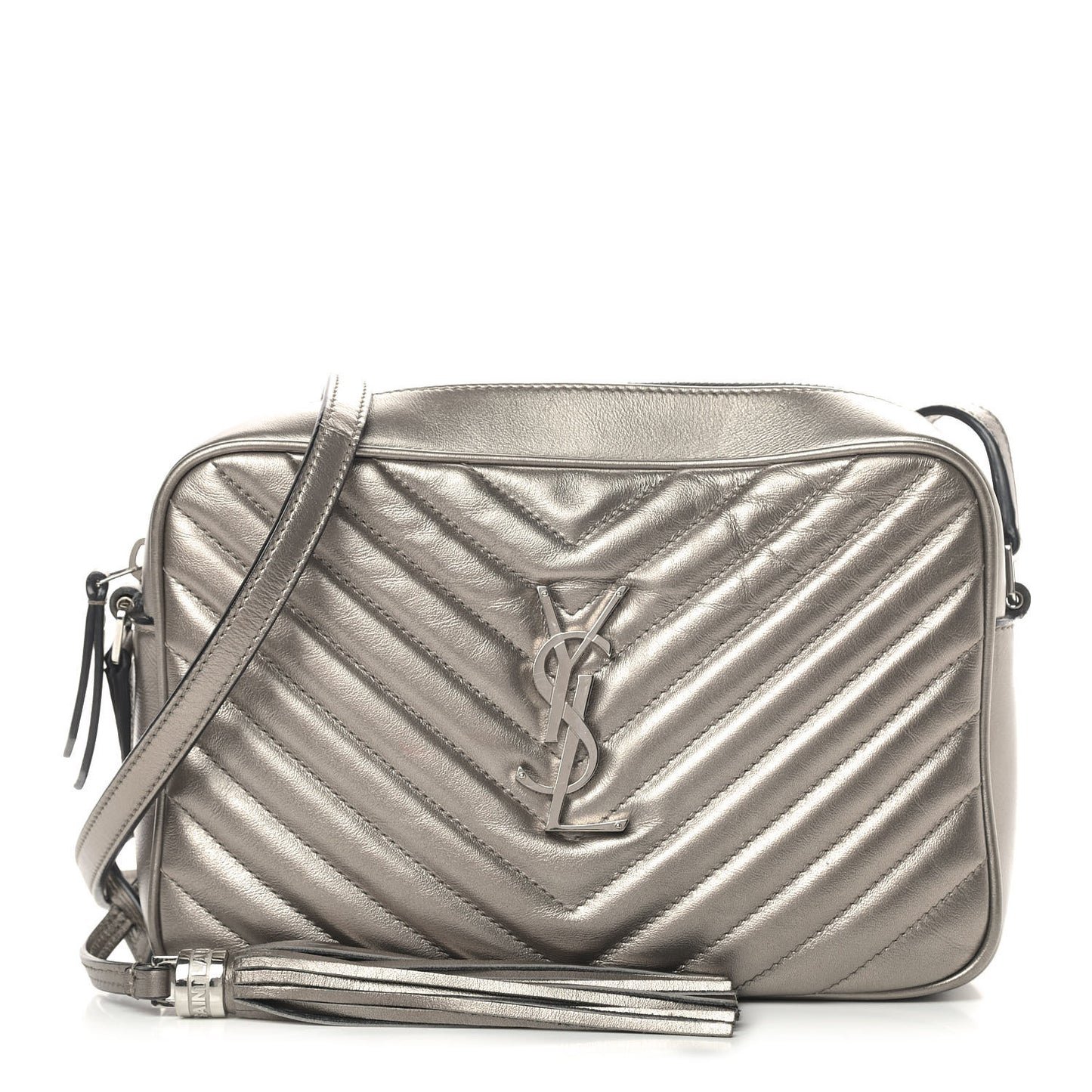 Calfskin Matelasse Monogram Lou Camera Bag Piombo