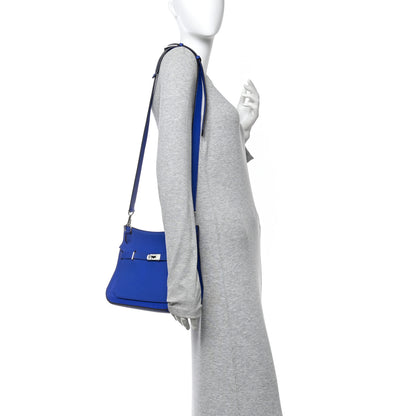 Hermes Taurillon Clemence Jypsiere 28 Bleu Electrique 3 of 13