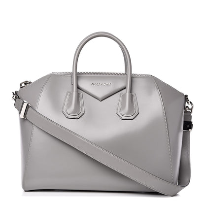 Givenchy Shiny Lord Calfskin Medium Antigona Pearl Grey 1 of 16