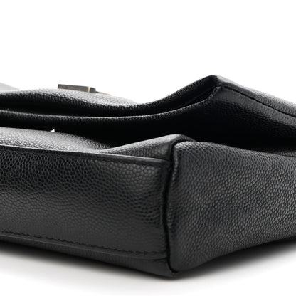Saint Laurent Grain De Poudre Monogram Toy West Hollywood Fold-Over Bag Black 9 of 9