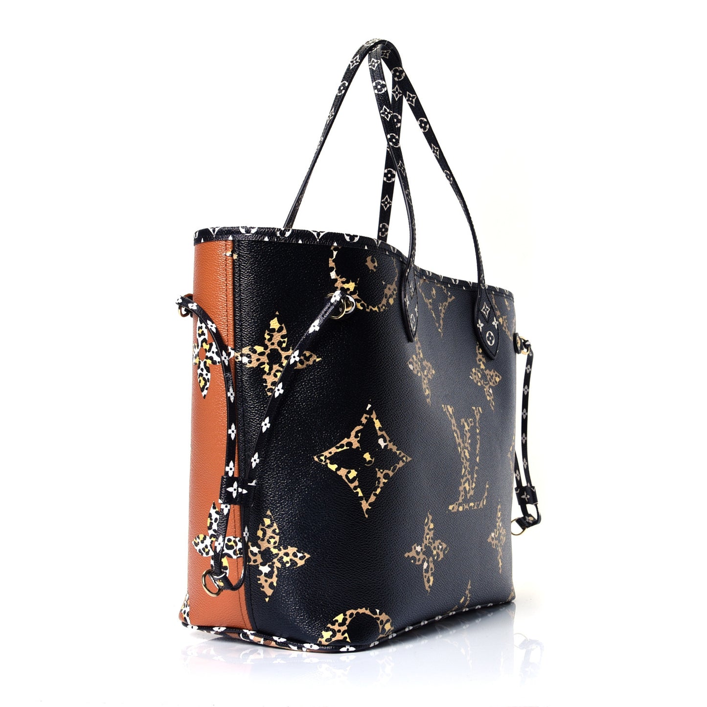 Monogram Giant Jungle Neverfull MM Black