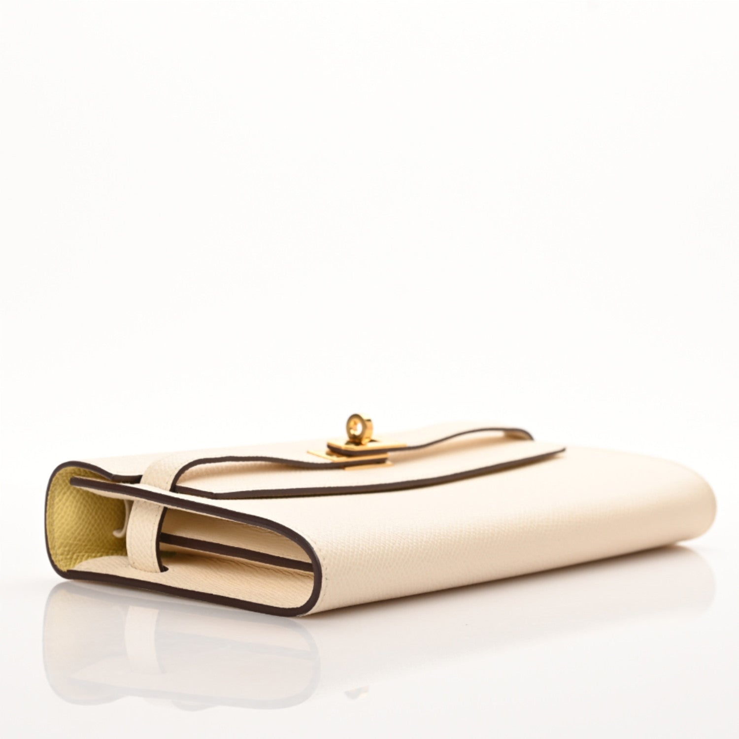Hermes Epsom Verso Kelly Wallet To Go Nata Jaune Poussin 5 of 12