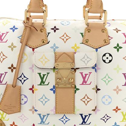 Louis Vuitton Monogram Multicolor Speedy 30 White 7 of 9