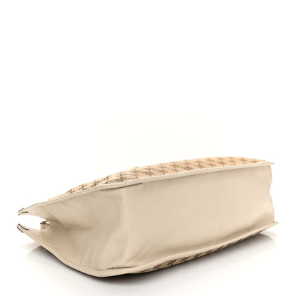 Gucci Monogram Calfskin Large Horsebit 1955 Tote Bag Beige Mystic White 4 of 13