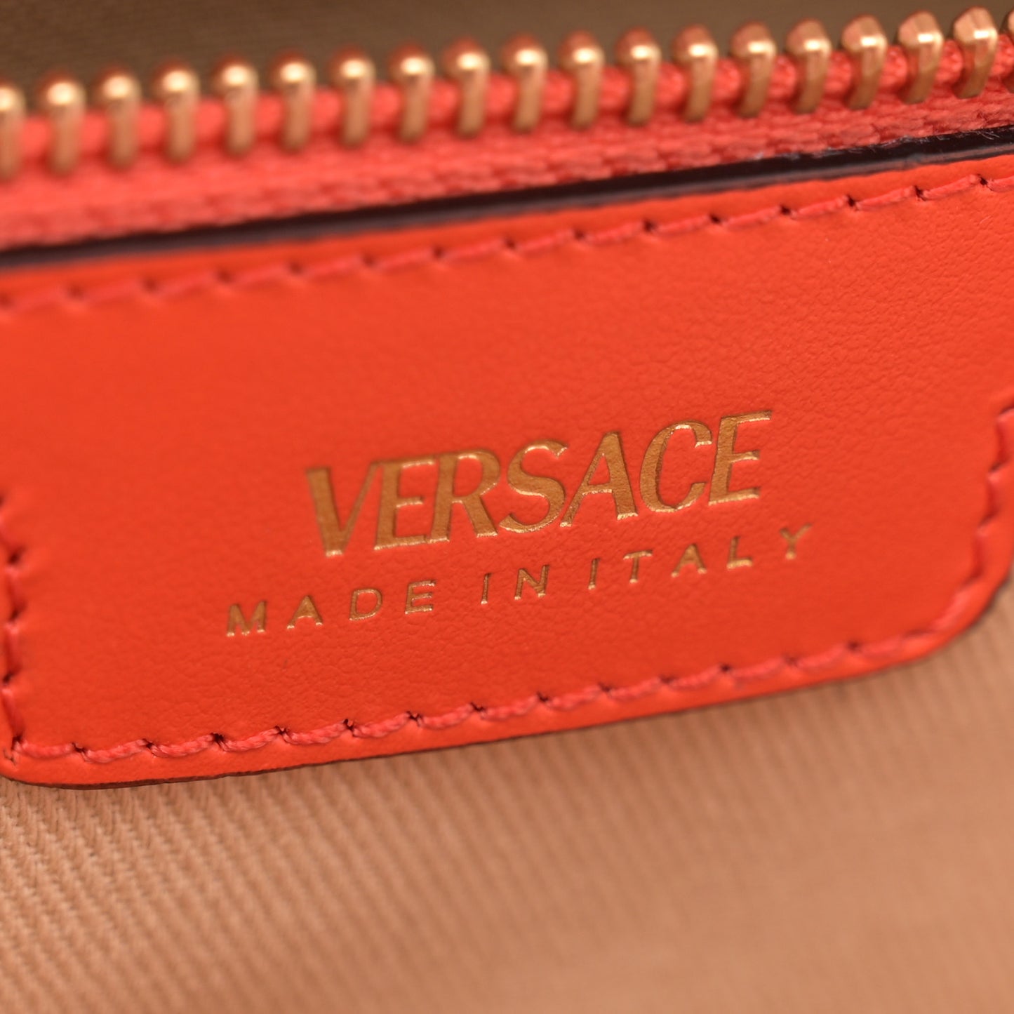 Canvas Barocco Sea Medusa Small Tote Coral