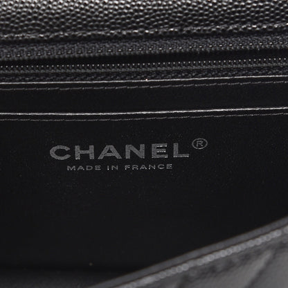 Chanel Caviar Chevron Quilted Mini Rectangular Flap Black 6 of 7