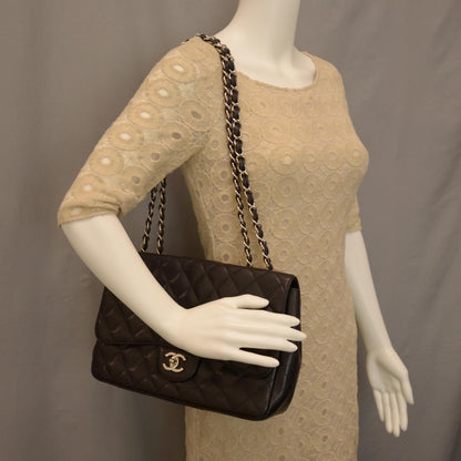 Chanel Caviar Jumbo Single Flap Black 2 of 10