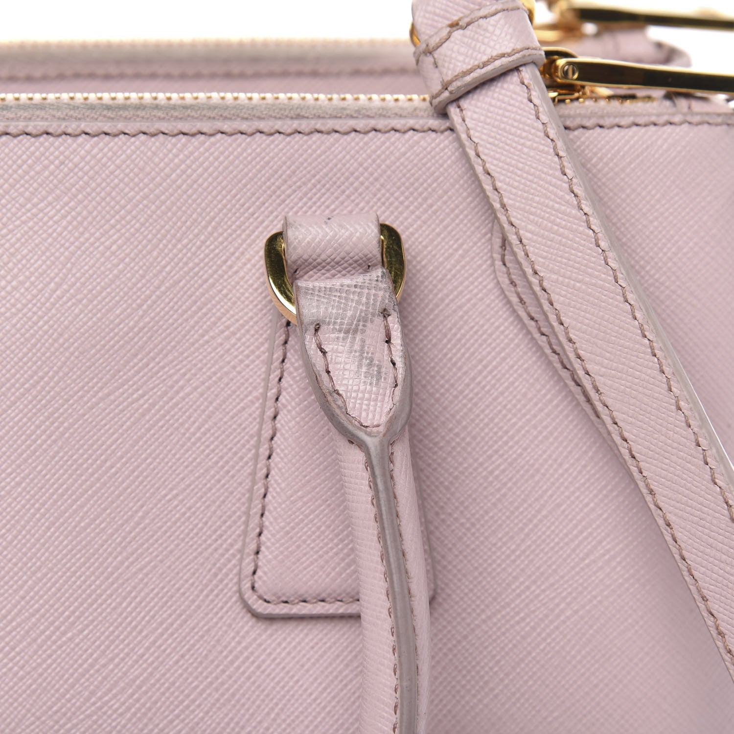Prada Saffiano Small Galleria Double Zip Tote Mughetto 14 of 20