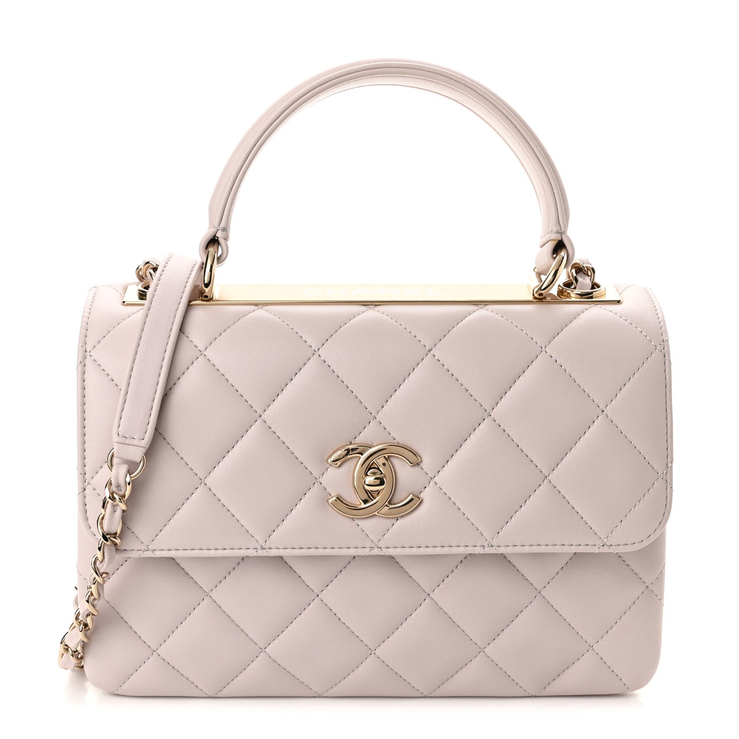 Chanel Lambskin Quilted Small Trendy CC Flap Dual Handle Bag Lilas Lilac 1 of 11