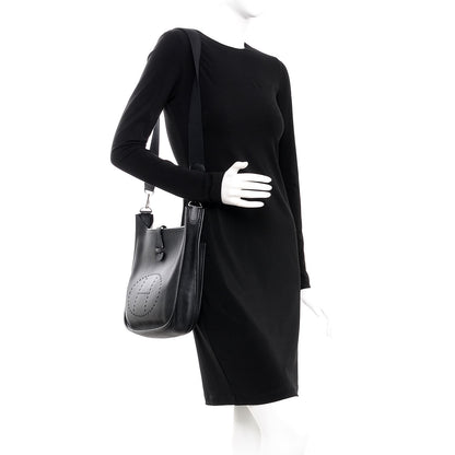 Hermes Taurillon Clemence Evelyne II PM Black 2 of 8