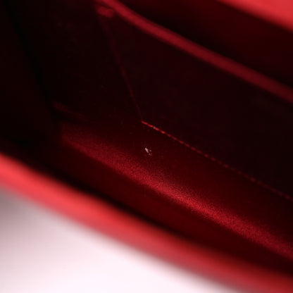 Saint Laurent Patent Monogram Large Belle De Jour Clutch Red 8 of 8