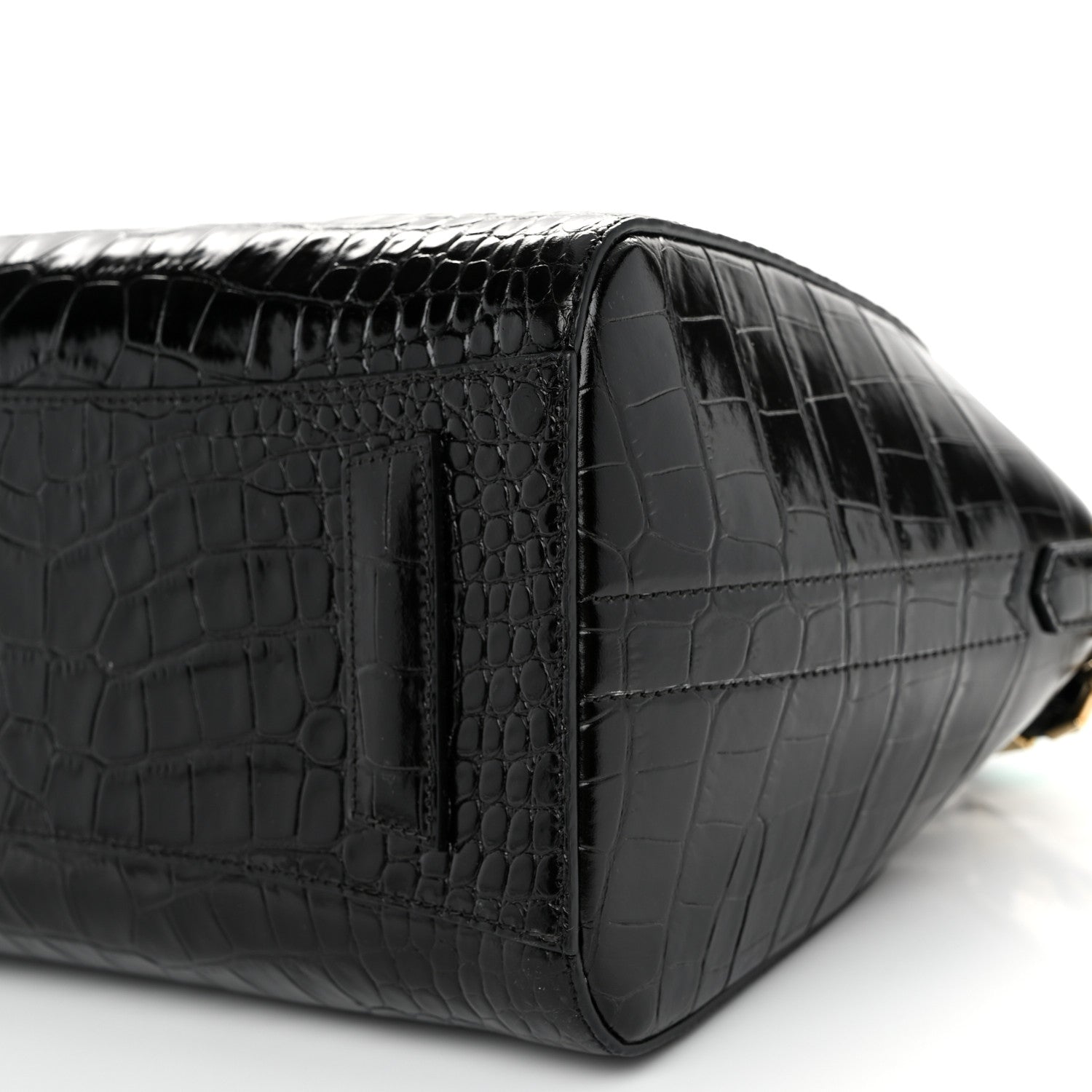 Givenchy Calfskin Crocodile Embossed Small Antigona Black 10 of 10