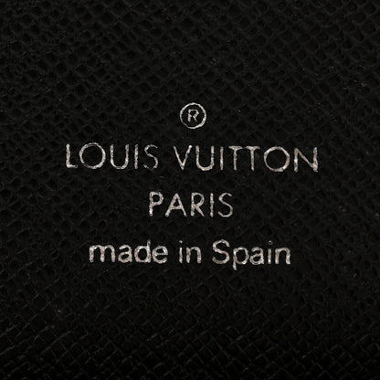 Louis Vuitton Taiga Zip Wallet Black 7 of 10