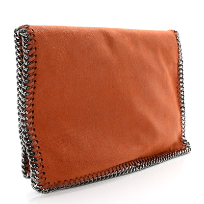 Stella McCartney Shaggy Deer Falabella Fold Over Clutch Brandy 2 of 8