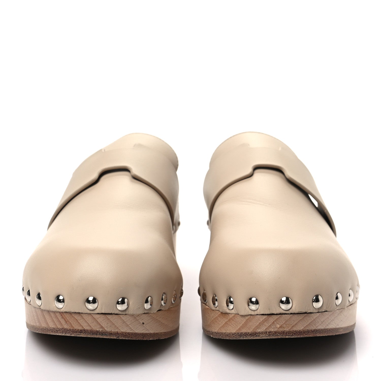 Hermes Calfskin Calya Mules 39 Hetre 2 of 7