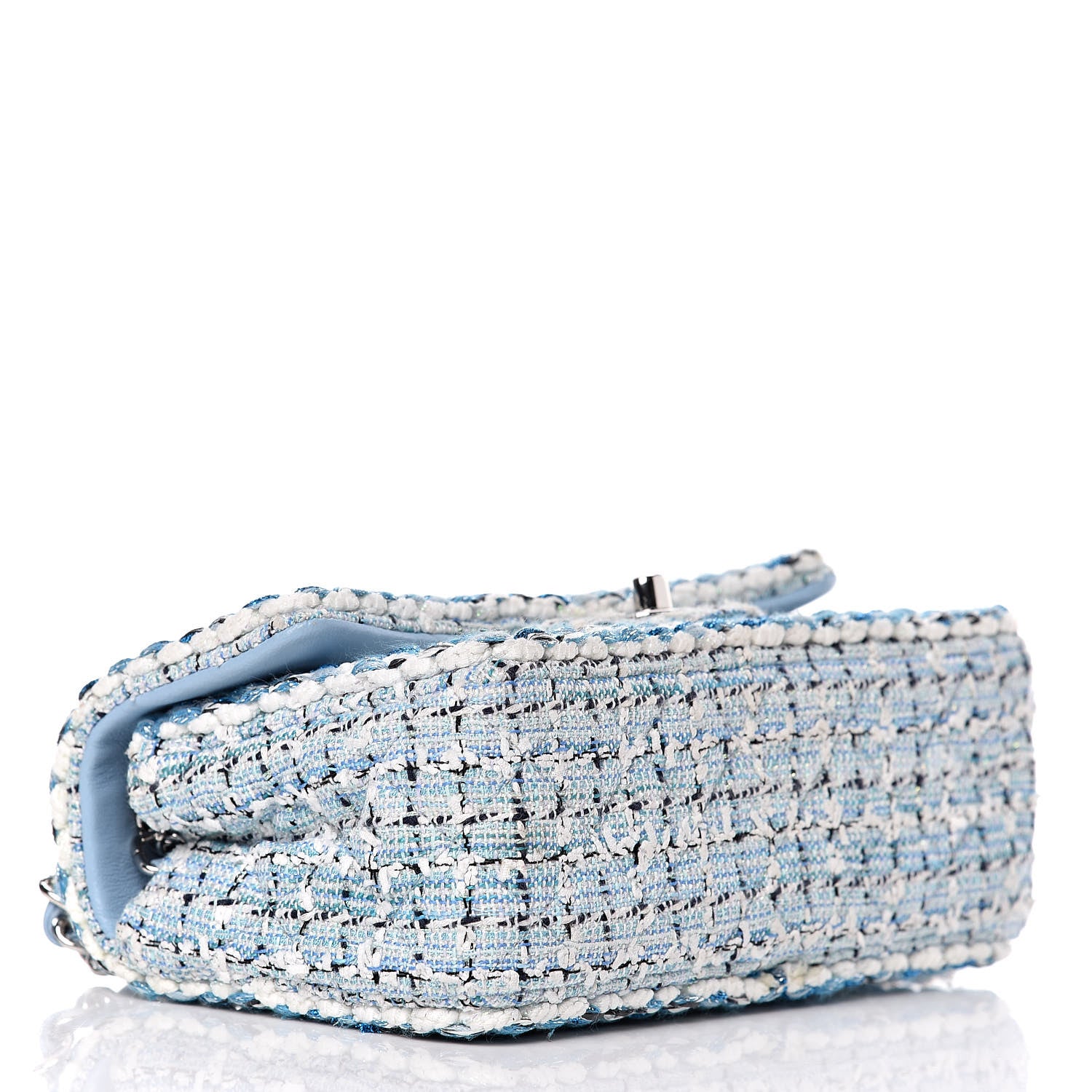 Chanel Tweed Braid Mini Flap Blue White Navy 4 of 11