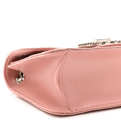 Salvatore Ferragamo Calfskin Quilted Gancini Flap Bag Antique Rose 9 of 10
