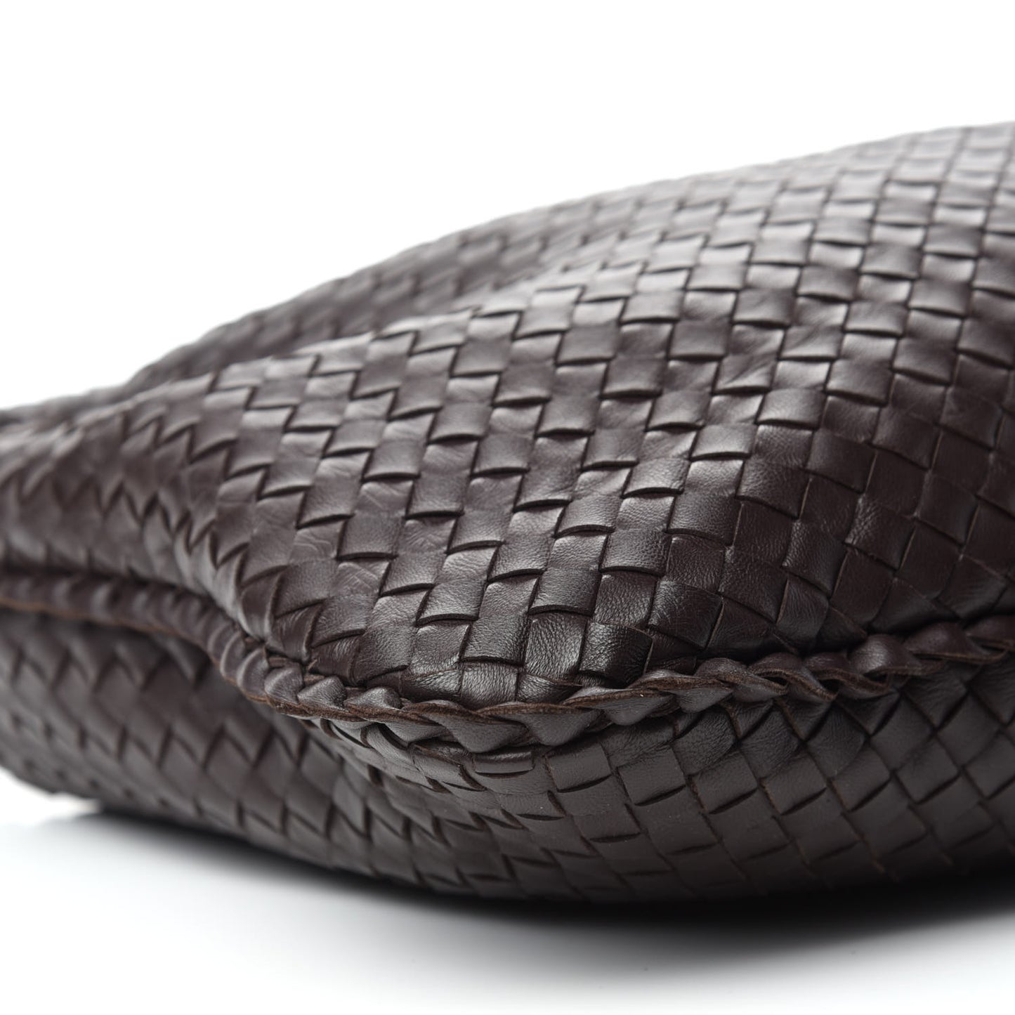 Nappa Intrecciato Large Veneta Hobo Ebano