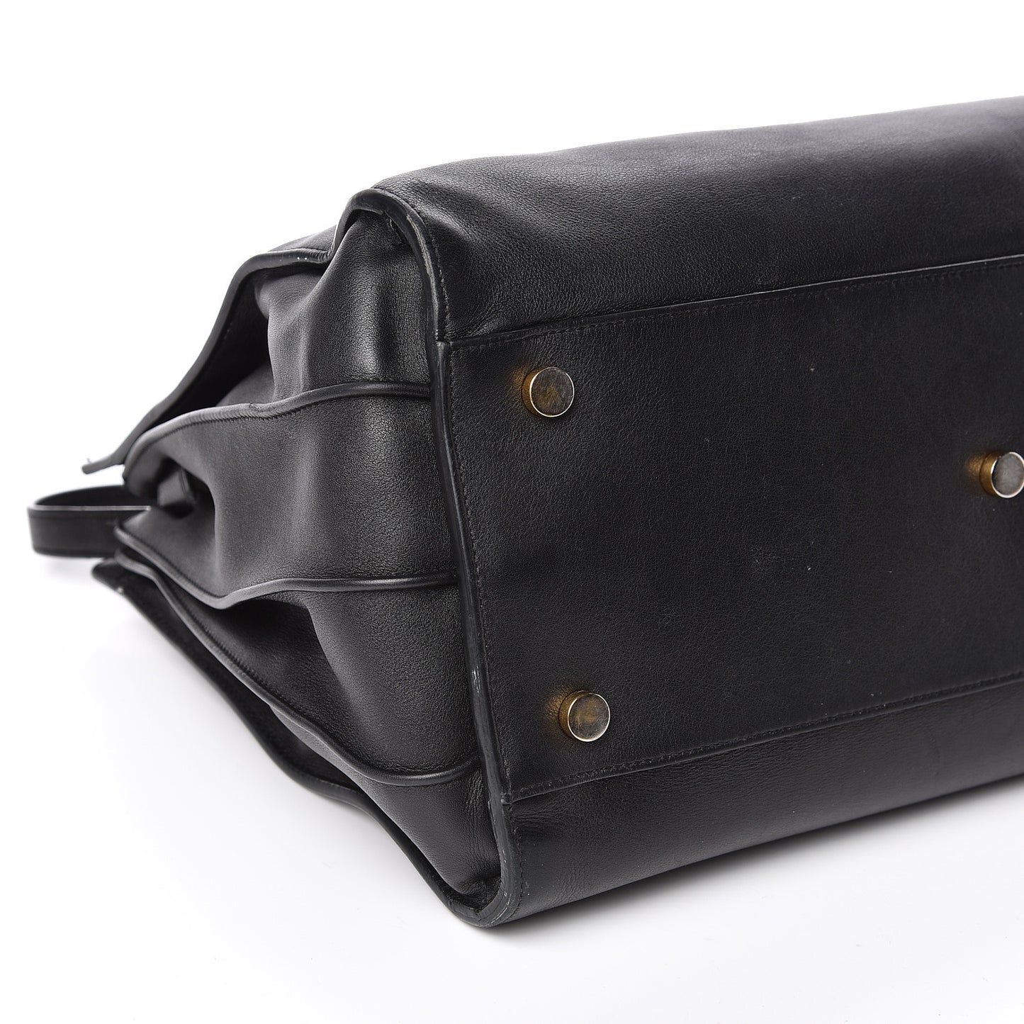 Calfskin Small Sac De Jour Black