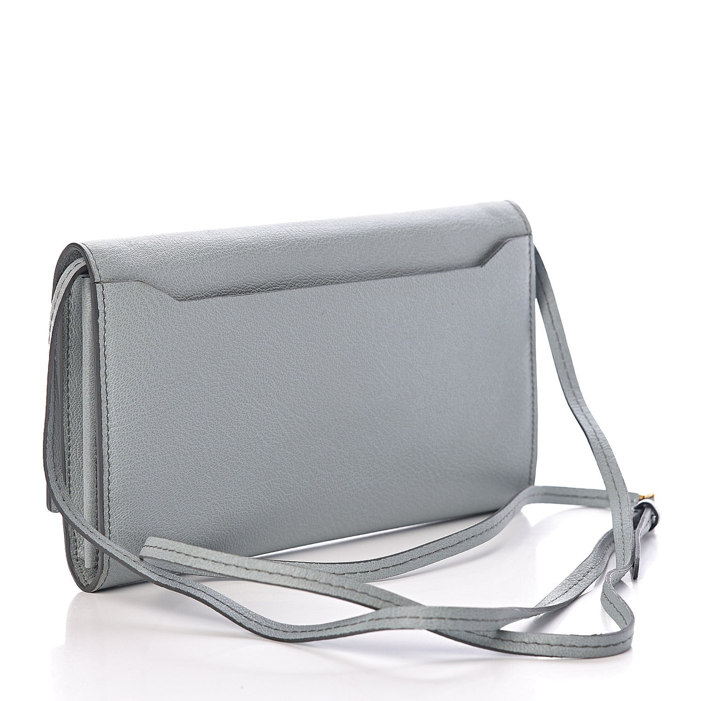 Calfskin Natalia Wallet On Chain Light Blue