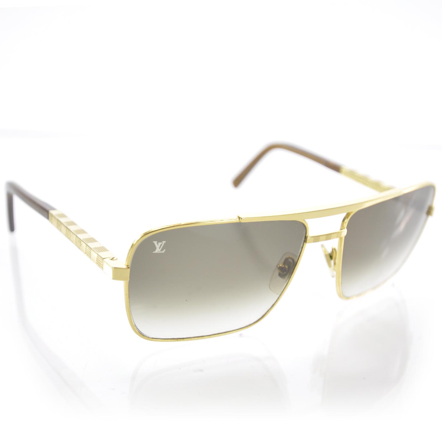 Louis Vuitton Attitude Pilote Sunglasses Gold 1 of 6