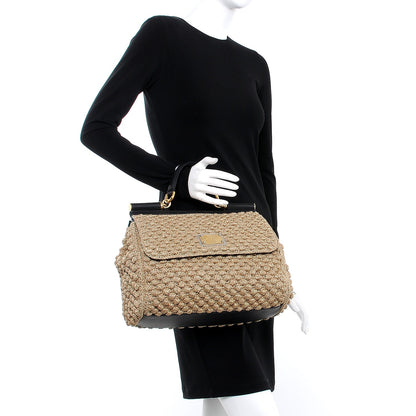 Dolce & Gabbana Metallic Crochet Miss Sicily Top Handle Flap Gold 3 of 10