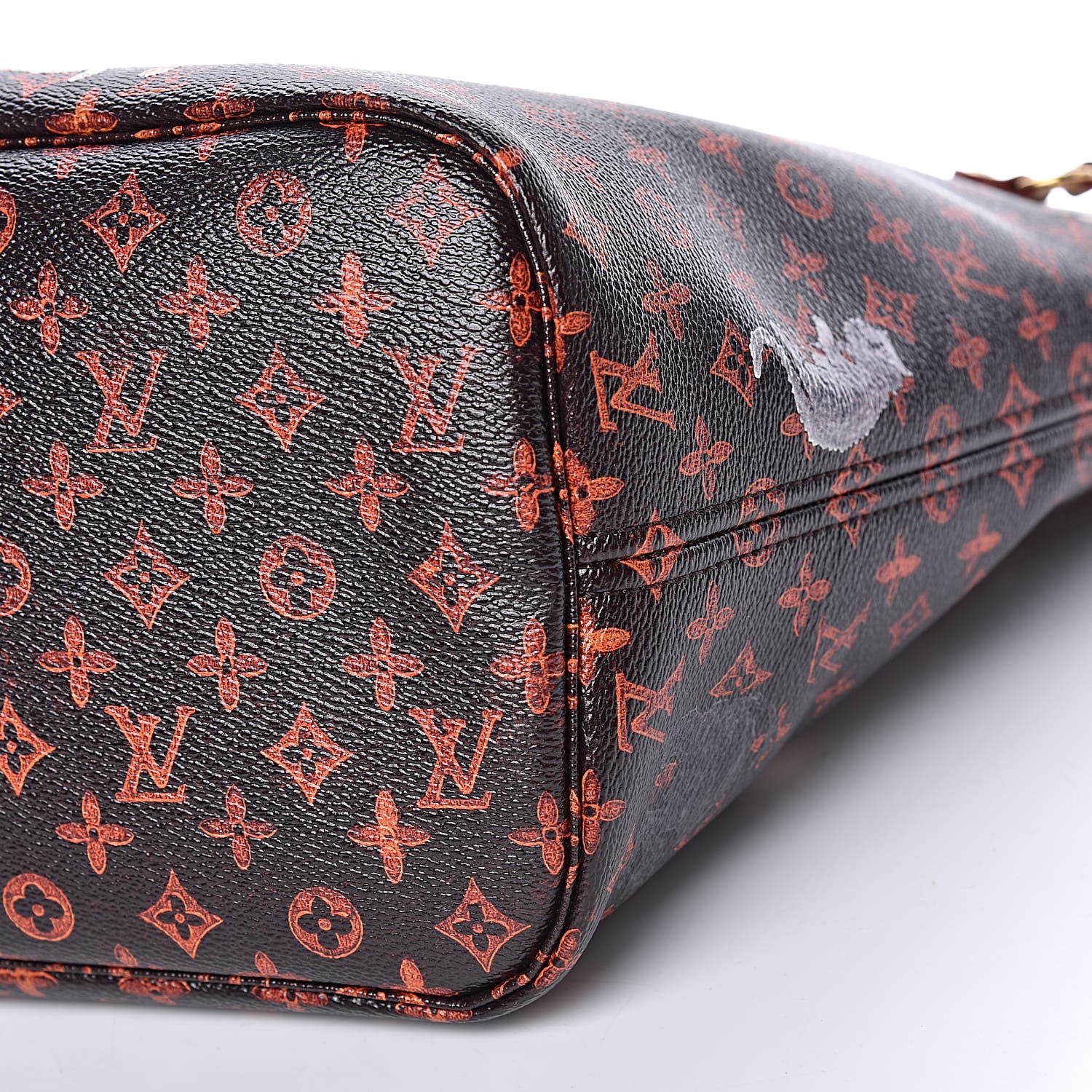 Louis Vuitton Catogram Neverfull MM Marron 9 of 10
