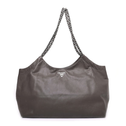 Prada Soft Calf Chain Tote Bambu 1 of 13