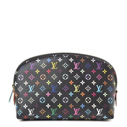 Louis Vuitton Monogram Multicolor Cosmetic Pouch Black Grenade 1 of 7