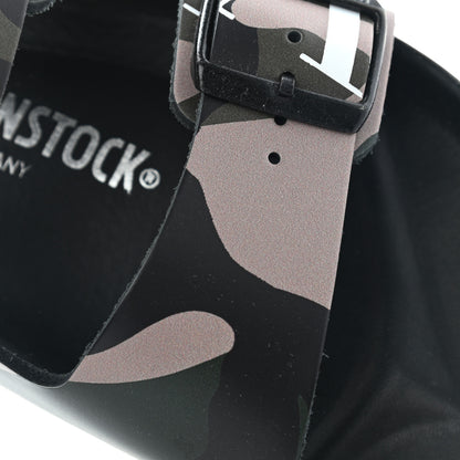 Valentino Garavani X BIRKENSTOCK Calfskin VLTN Arizona Slide Sandals 40 Army Green Poudre 7 of 10