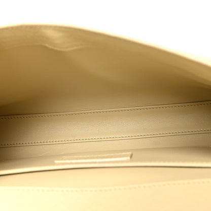 Saint Laurent Ostrich Small Manhattan Baguette  Natural Beurre 5 of 10