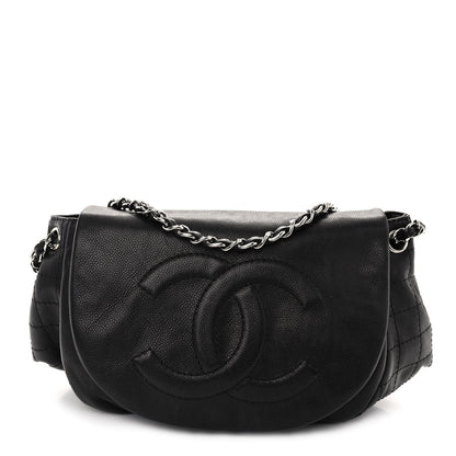 Chanel Caviar Half Moon Large Flap Black 1 of 10