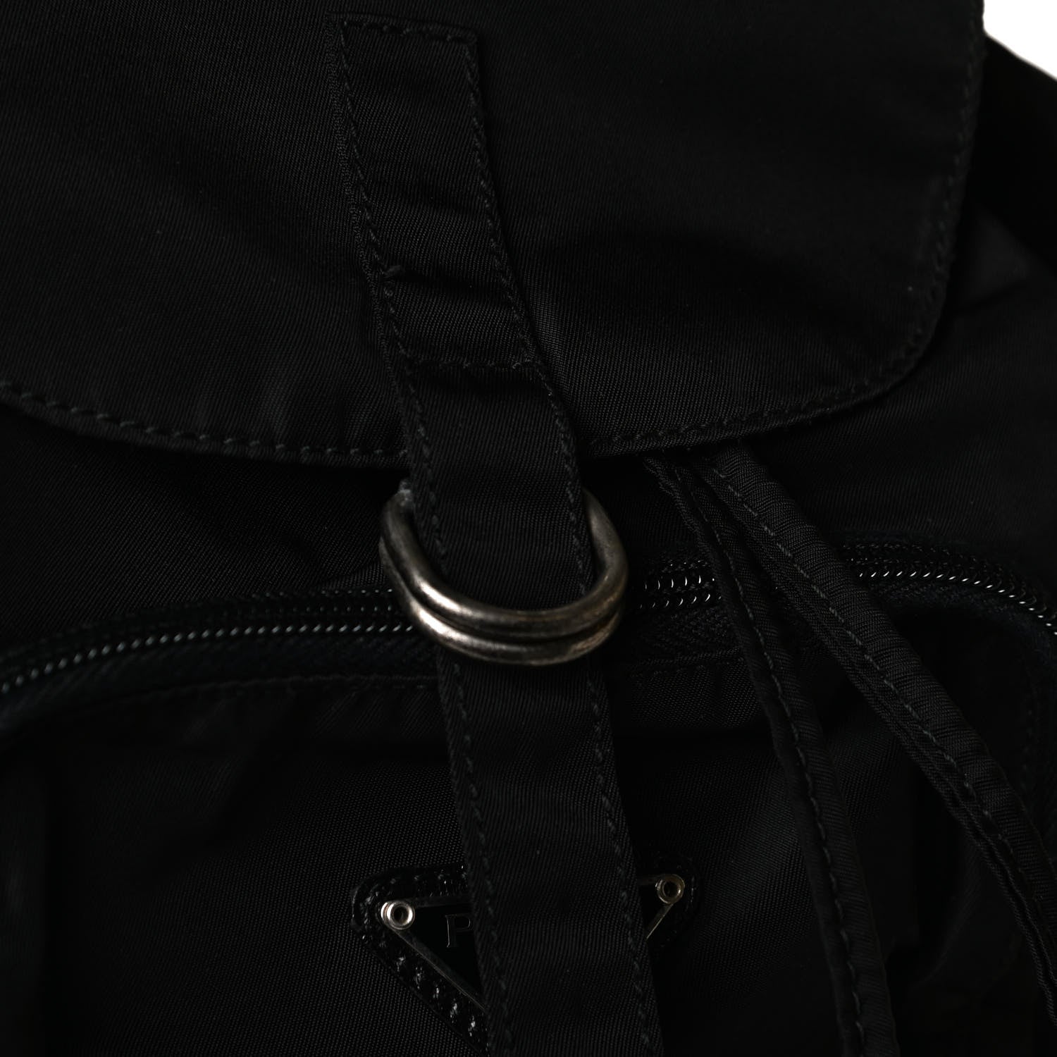 Prada Nylon Vela Mini Cinch Backpack Black 11 of 15