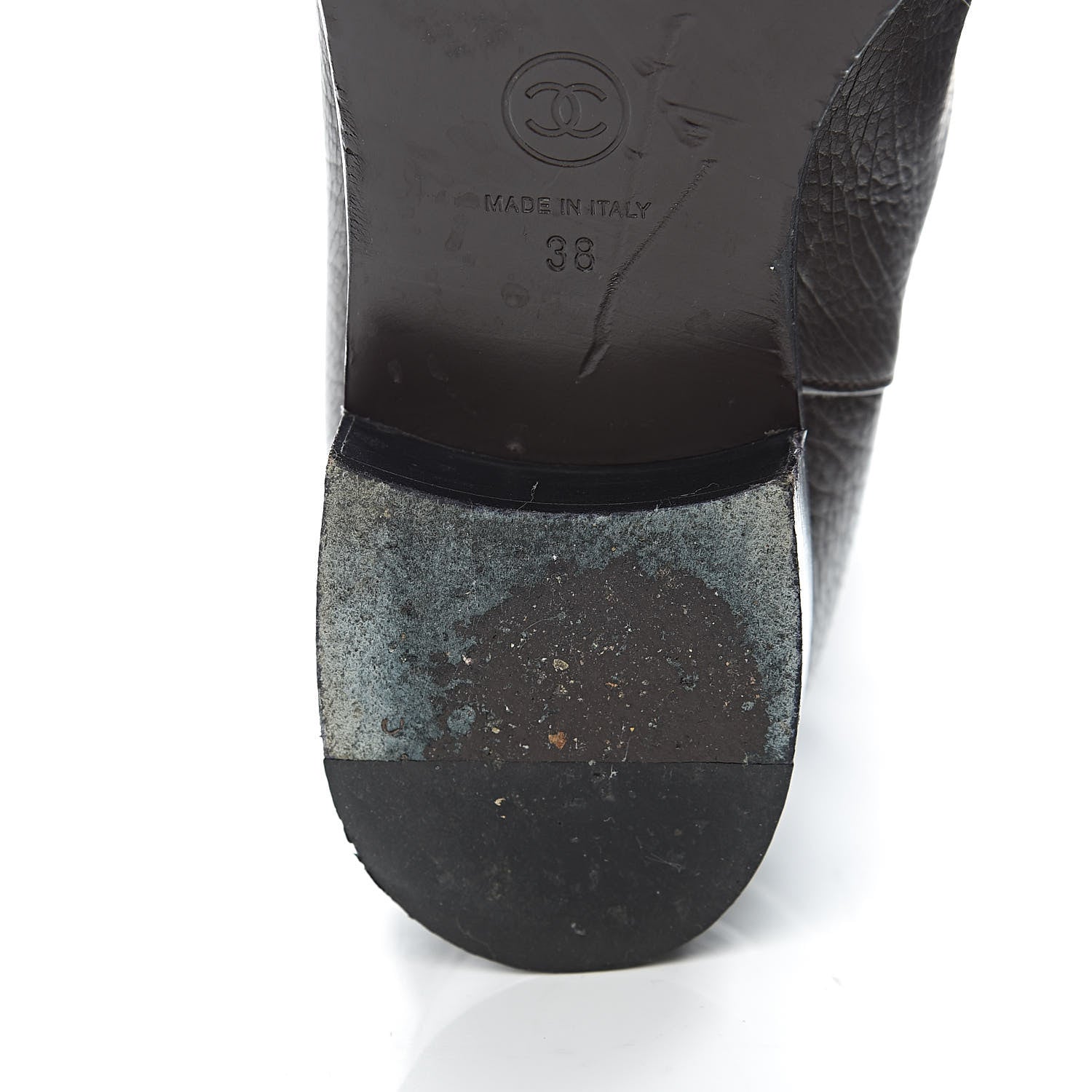 Chanel Calfskin High Boots 38 Dark Brown 13 of 15