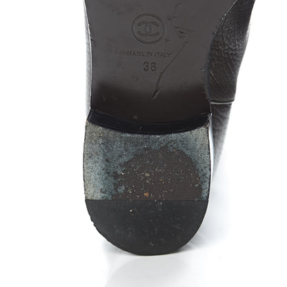 Chanel Calfskin High Boots 38 Dark Brown 13 of 15