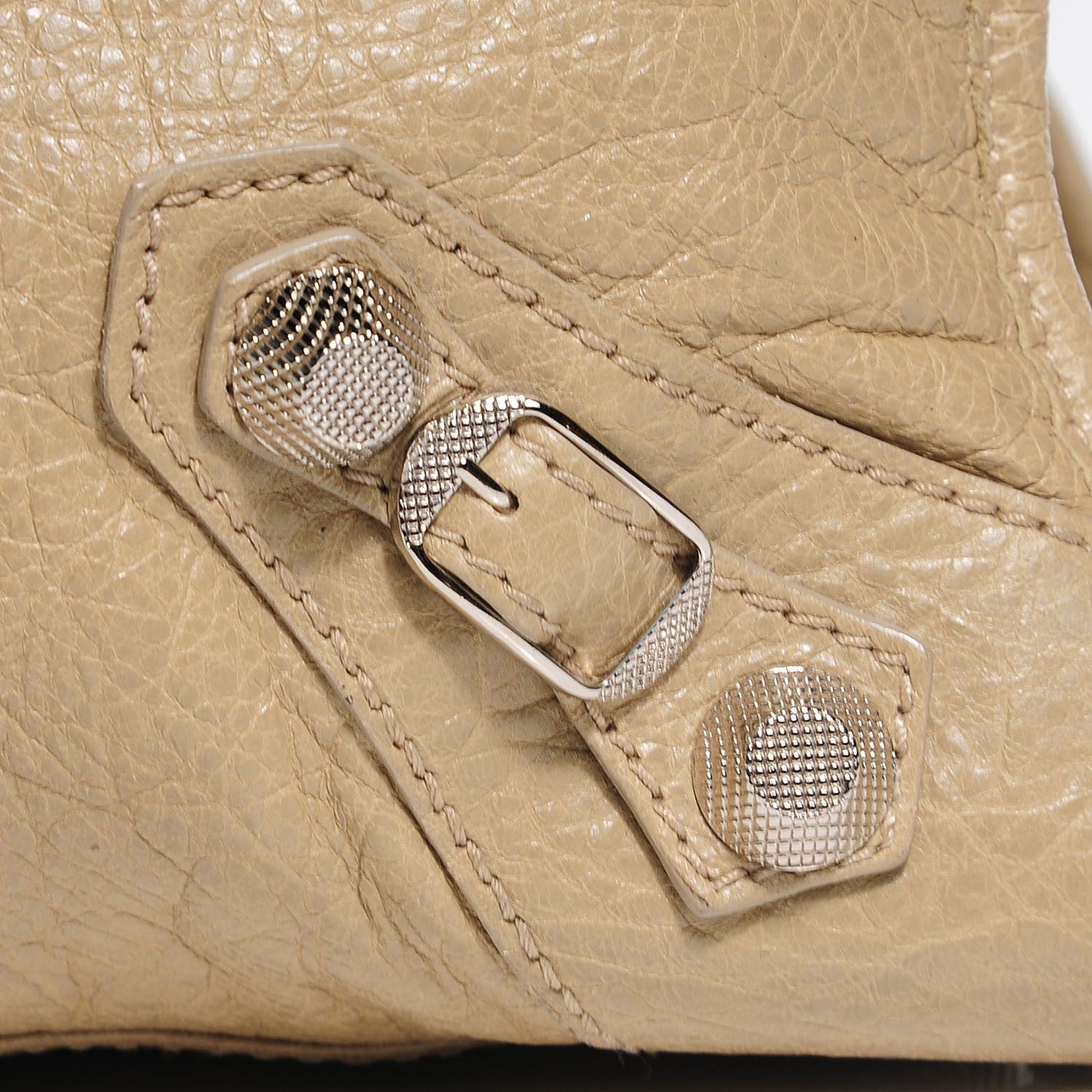 Balenciaga Agneau Giant 12 Silver Hardware Work Latte 10 of 11