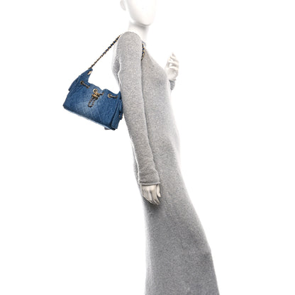 Chanel Washed Denim Quilted Mini Chanel 25 Handbag Blue 3 of 11