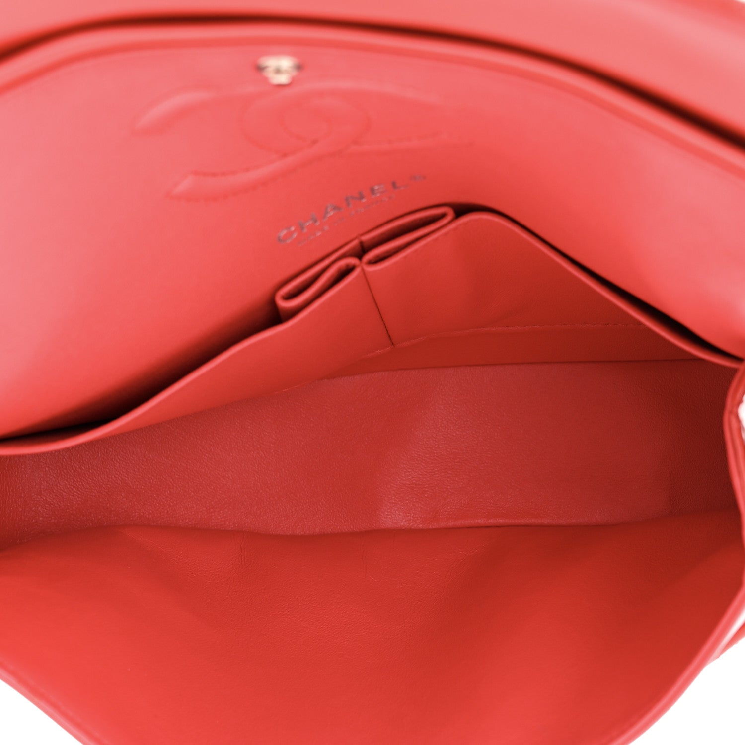 Chanel Patent Calfskin Quilted Medium Double Flap Red 5 of 10