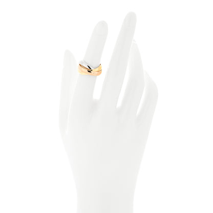 Cartier 18K Pink Yellow White Gold Classic Les Must De Cartier Trinity Ring 50 5.25 2 of 4