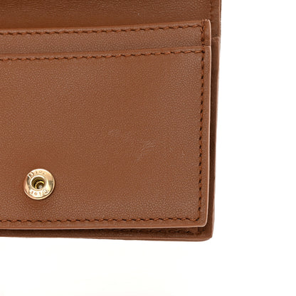 Christian Dior Calfskin Cannage Small Lady Dior Flap Card Holder Golden Saddle 10 of 10