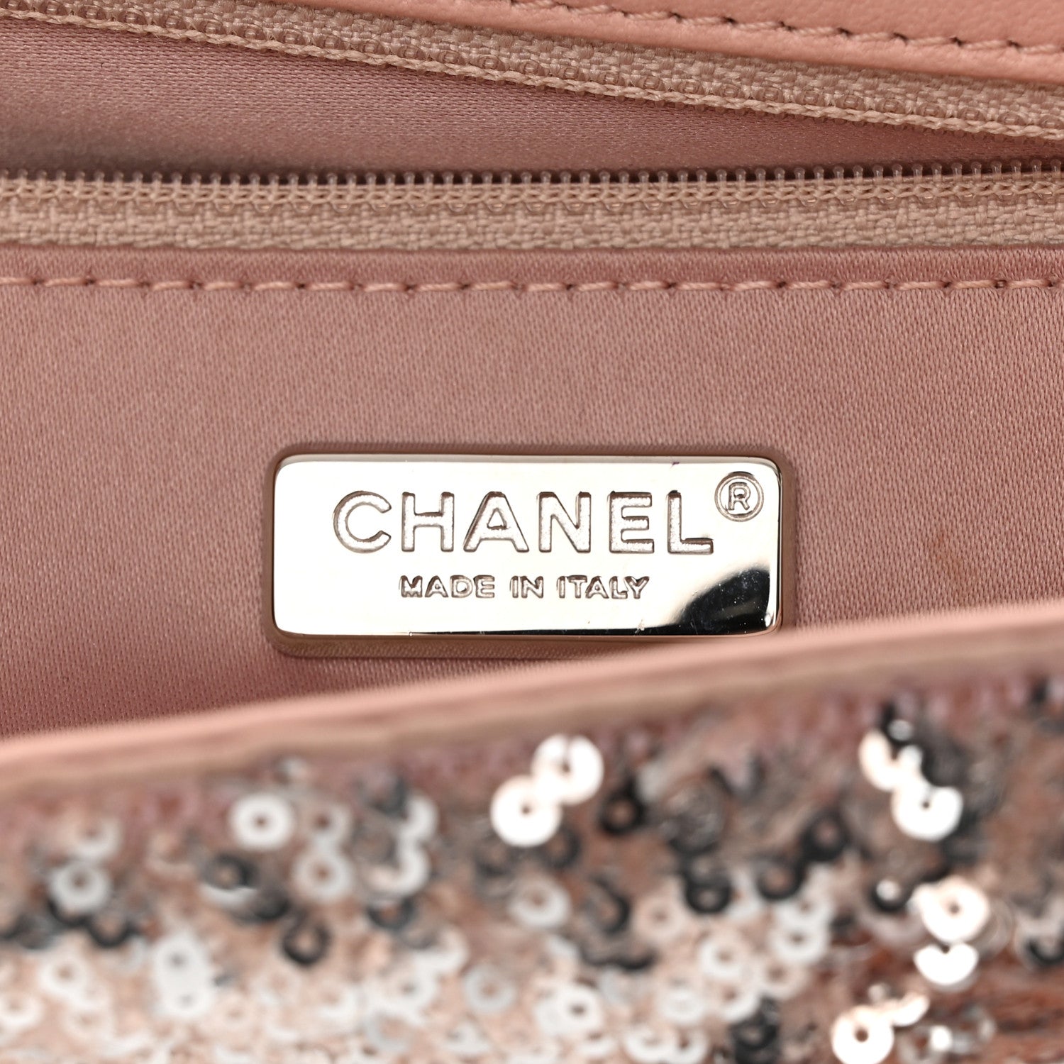 Chanel Sequin Mini Flap Light Pink Silver 6 of 11