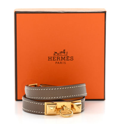 Hermes Swift Rivale Double Tour Bracelet M Etoupe 7 of 7