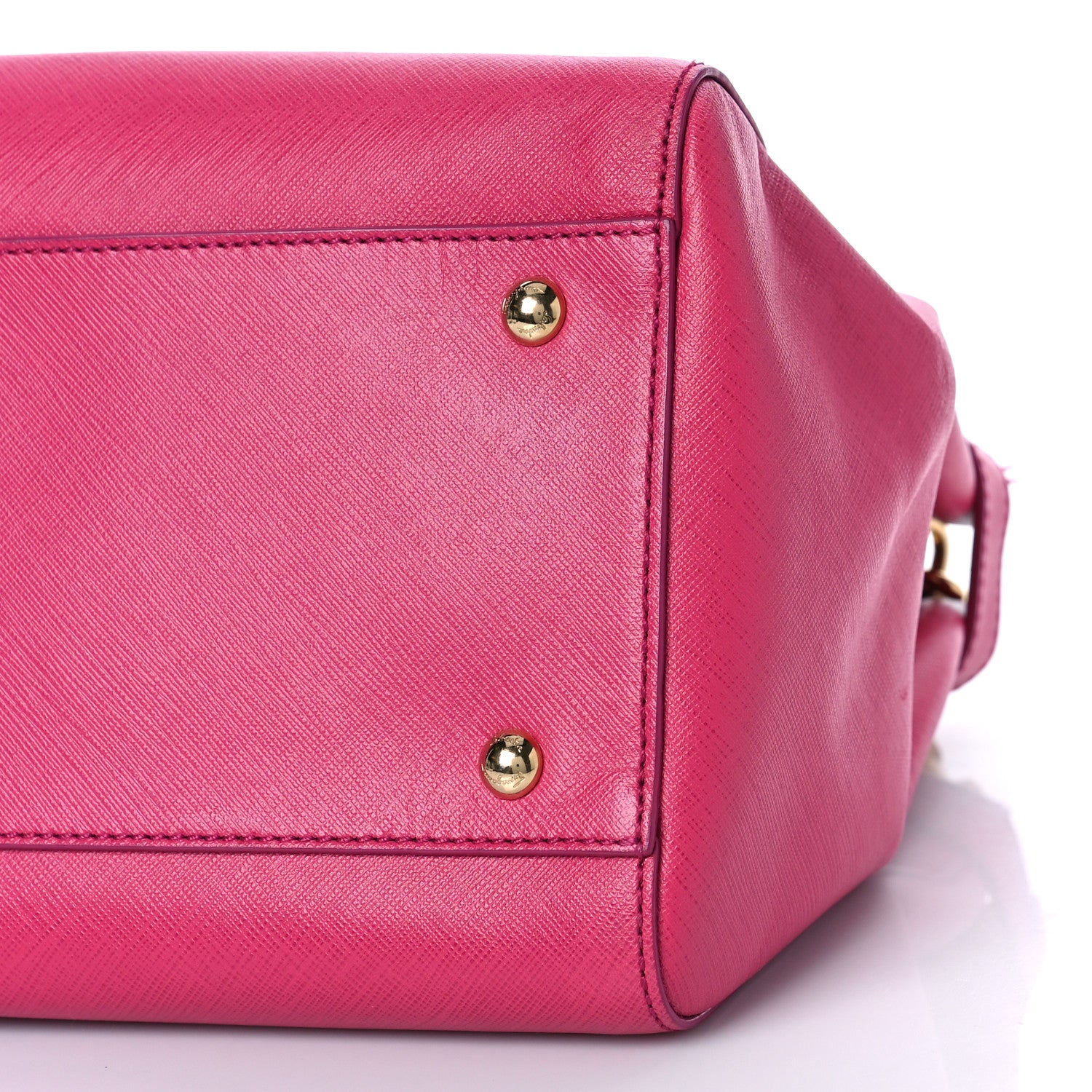 Salvatore Ferragamo Printed Calfskin Beky Tote Pink 8 of 9