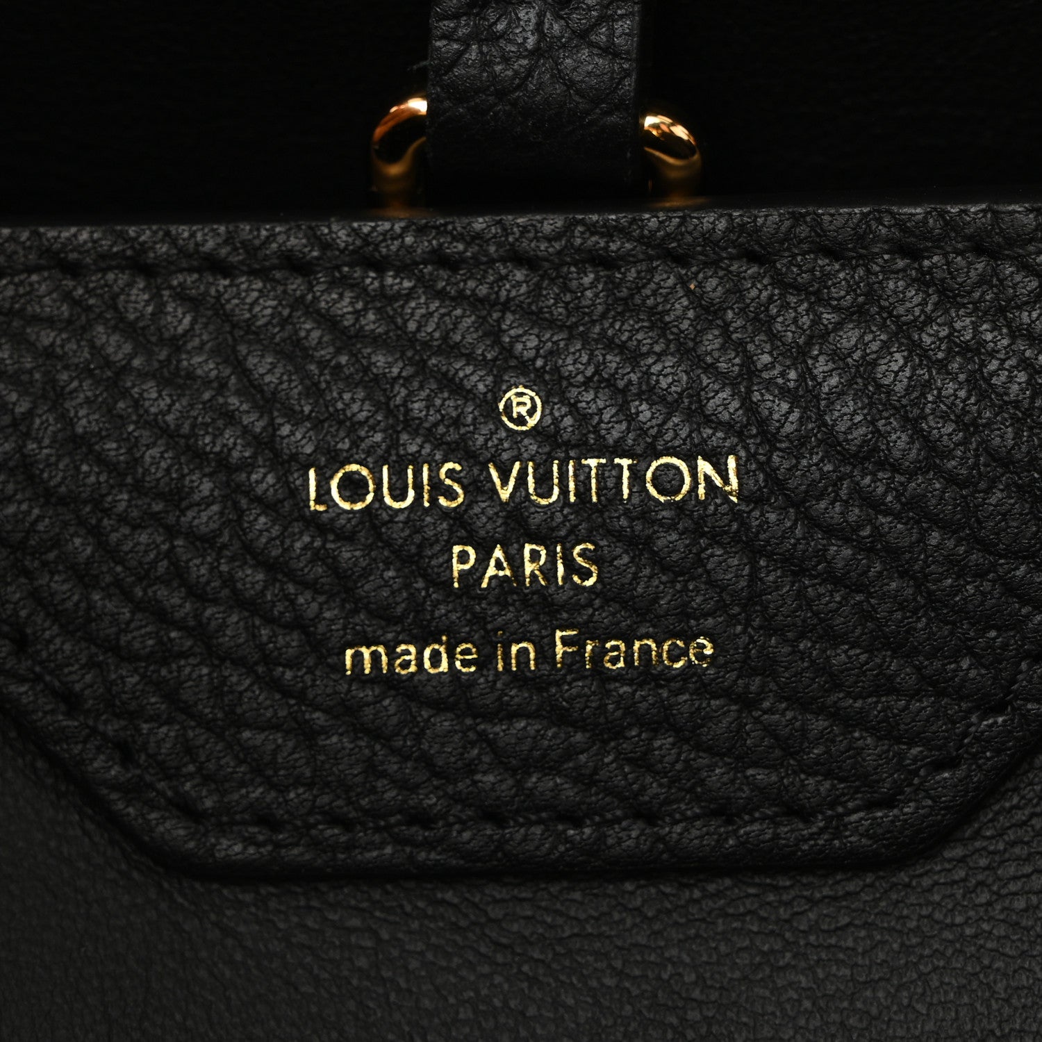 Louis Vuitton Taurillon Embellished Flower Crown Capucines MM Black 6 of 9