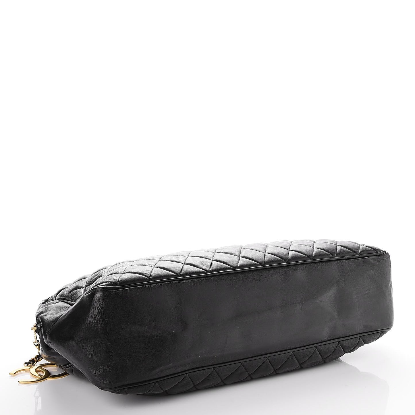 Lambskin Quilted Shoulder Bag Black