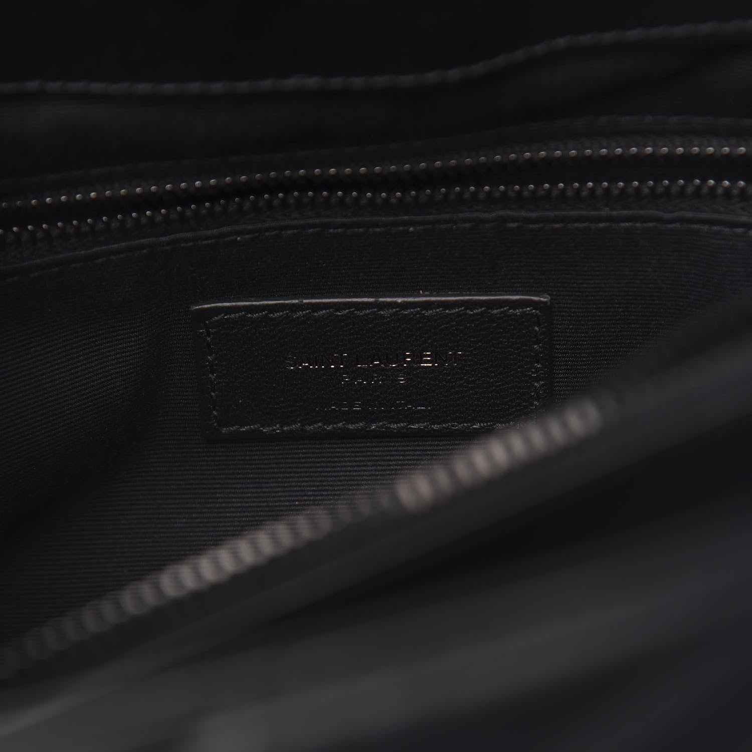 Saint Laurent Calfskin Y Quilted Monogram Medium Loulou Chain Satchel Black 6 of 11