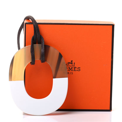 Hermes Buffalo Horn Isthme Pendant Necklace 6 of 6