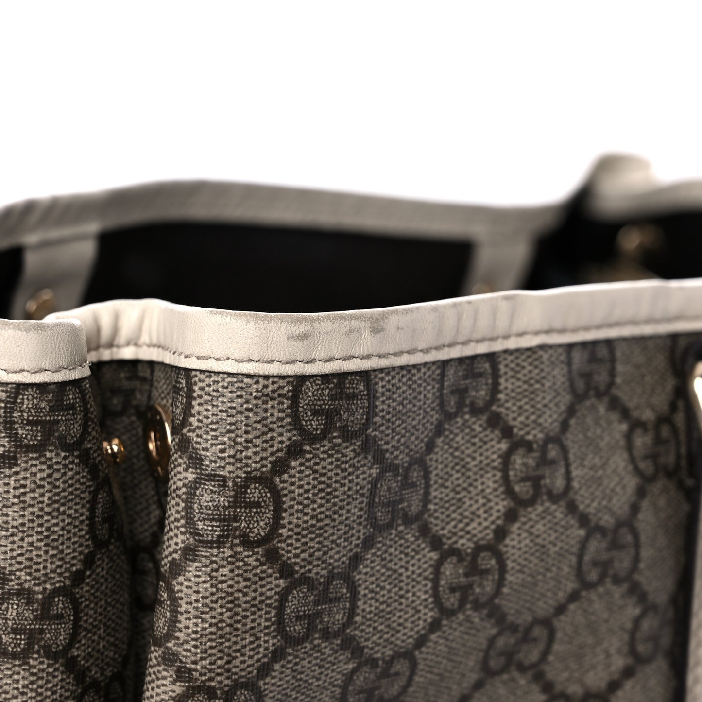 GG Plus Monogram Joy Vertical Tote Off White